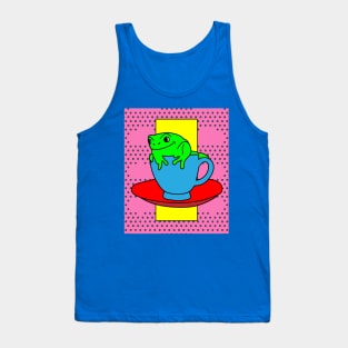 Coffee Cup Bathing Drinking Crazy Tank Top